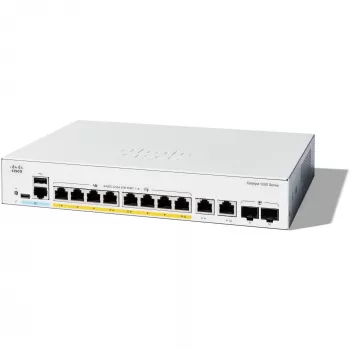 Pārvaldāms slēdzis Cisco Catalyst 1200-8P-E-2G 8 portu GE PoE
