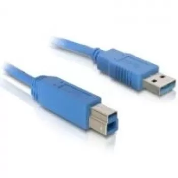 USB kabelis DeLOCK USB 3.0 A-B vīriešu/vīriešu 1m Zils