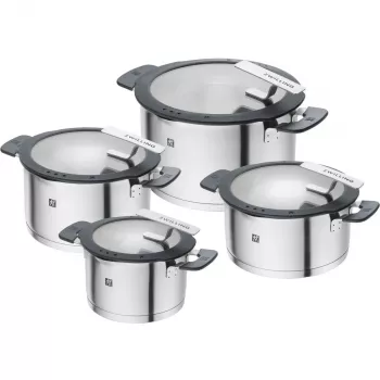 ZWILLING SIMPLIFY 66870-004-0 Katlu komplekts Nerūsējošais tērauds 4 gab. Sudrabs Melns