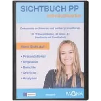 Projektu mape Pagna 21011-01 A4 polipropilēna melna