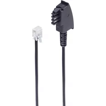 Telefona kabelis ShiverPeaks BS70000-3 3 m Melns TAE F RJ-11