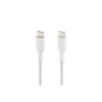 Pīts USB-C uz USB-C kabelis 1m Balts