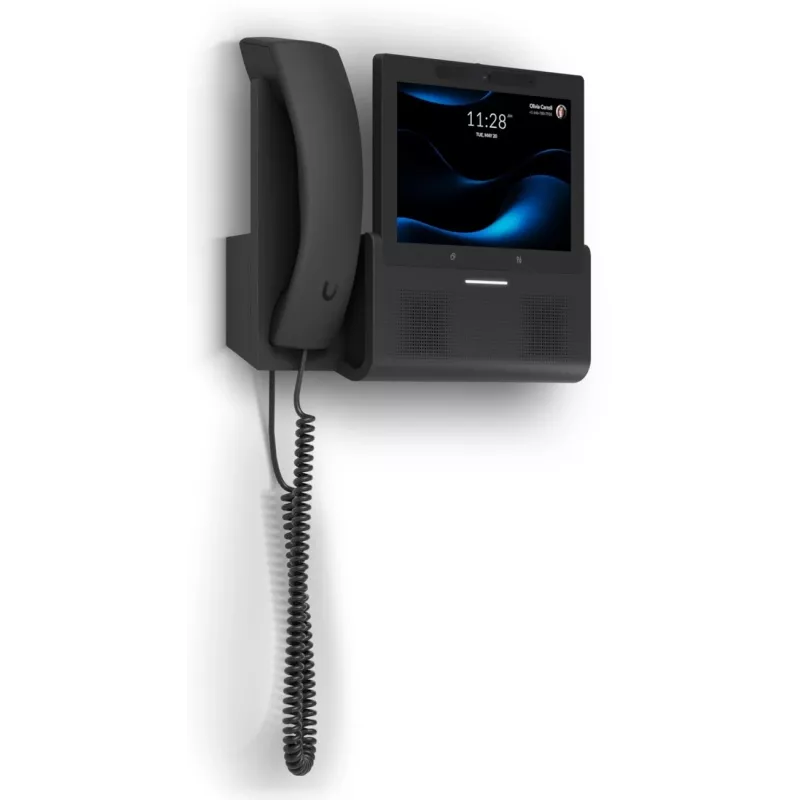 IP telefons UBIQUITI G3 Touch Wall — 7 collu 1280×800 ekrāns, 32 GB atmiņa, 5 MP kamera, Gigabit Ethernet, Wi‑Fi (802.11a/b/g/n/ac), melns