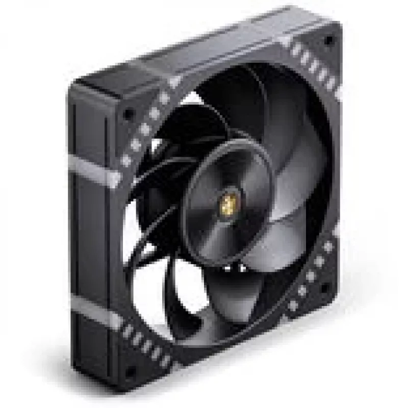 Jonsbo HF2-120 Reverse Blade PWM ARGB 120mm Melns - korpusa ventilators ar reversajām lāpstiņām, PWM kontroli un ARGB apgaismojumu