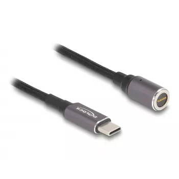 DeLOCK 80781 USB-C uz 8-pin magnētisko savienotāju kabelis, 0.15 m, 20 V