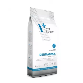 Sausā suņu barība VETEXPERT Veterinary Diet Dermatosis Trusis & Kartupeļi 2 kg — pieaugušiem suņiem, monoproteīns, bez graudiem/glutēna/sojas