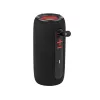 Pārnēsājams stereo skaļrunis TRACER Stripe Black — 10 W RMS, Bluetooth/Vadu, USB-A & USB-C, MicroSD, iebūvēts akumulators (līdz 5 h)