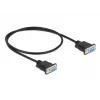 Seriālais kabelis DeLOCK 86614 Melns 0.5m RS-232