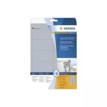 HERMA SuperPrint LaserCopy - Folijas uzlīmes - Sudraba - 96 x 50,8 mm - 250 gab. (25 loksnes x 10) (4223)