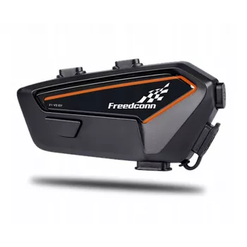 Austiņas FreedConn F1 V2 EU — Bluetooth 5.2, IP65, 1100 mAh akumulators, līdz 48 h sarunu laiks, FM radio, mikrofons, klipsis