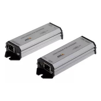 AXIS T8129 tālsatiksmes PoE pagarinātāja komplekts - Repeater - 100 Mb/s LAN - 10Base-T, 100Base-TX - RJ-45 / RJ-45 - līdz 1 km