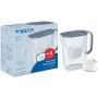BRITA ūdens filtrēšanas krūze Style Essential Graphite ar 4 MAXTRA Pro filtriem, 2.4 L tvertne, 1.4 L filtrēta ūdens
