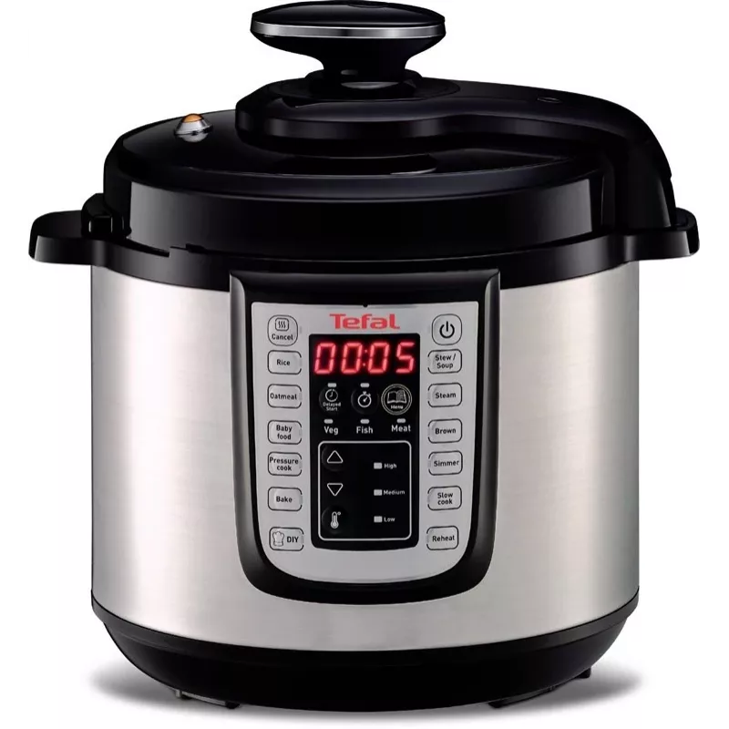 Tefal CY505EE0 multivārs 3.8 L Melns, Sudrabs