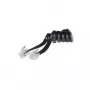 ShiverPeaks S/CONN 4 m RJ10 melns caurspīdīgs telefona spoles kabelis TC 70135 68002