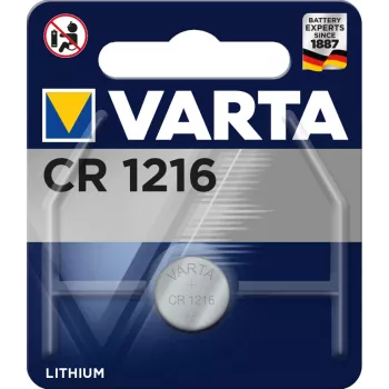 Varta CR1216 Litija pulksteņa baterija 3V 25mAh blisterī
