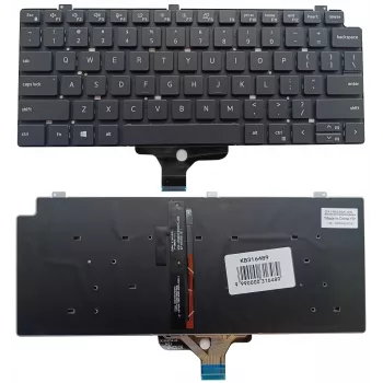 Dell KB316489 oriģinālā tastatūra Latitude 7310 (ar fona apgaismojumu, US izkārtojums)