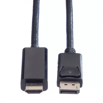 VALUE DisplayPort kabelis 2 m, DP vīriešu – DP vīriešu, 4K@60Hz