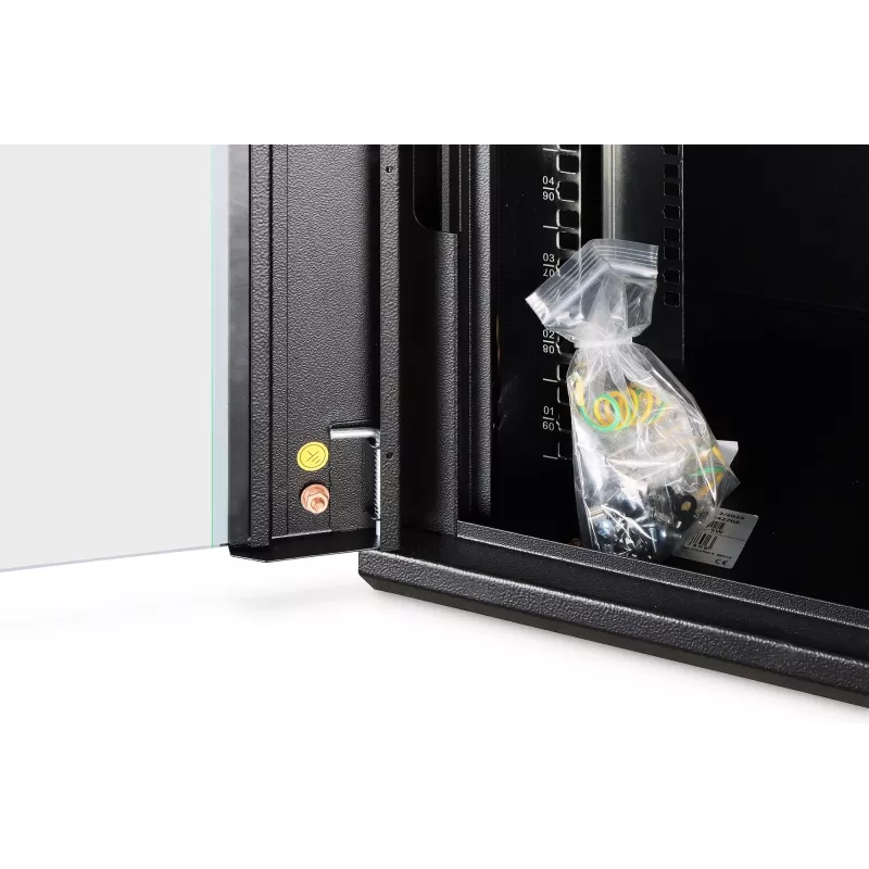 Sienas montāžas skapis DIGITUS Dynamic-N 9U, 600x450 mm (PxD), IP20, atslēgas slēdzene, neizmontēts