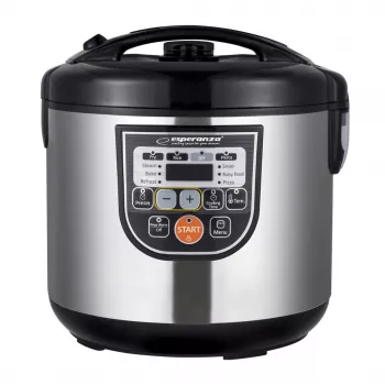 Multivārs ESPERANZA EKG011, 5 L, 860 W, Melns/Nerūsējošais tērauds