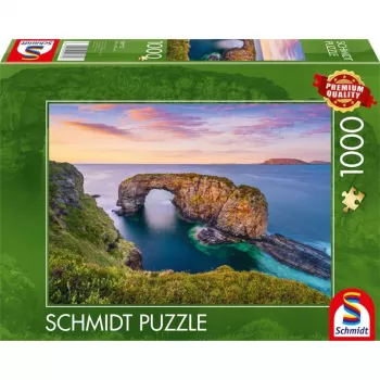 Puzle Schmidt Spiele 59772 — 1000 gabali — Īrija, Donegāla grāfiste, Fanada, Great Pollet Sea Arch