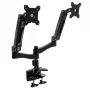 Pamatne diviem monitoriem SilverStone SST-ARM22BC - melna