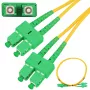 Patchcord Extralink SC/APC–SC/APC viens režīms duplekss G.652D 3mm 5m