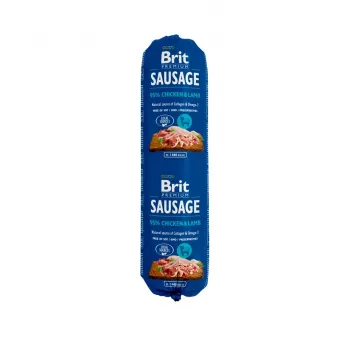 Slapjā suņu barība Brit Premium M-KONB3 — vista un jērs, konservēta 800 g