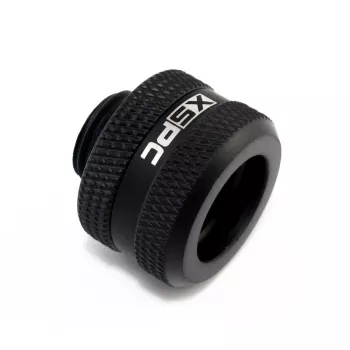 XSPC Savienotājs G1/4 uz 14mm Cietcaurulei, melns matēts - 8 gab.