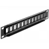 Patch Panel DeLOCK 43259 10 inch 12x Keystone melns