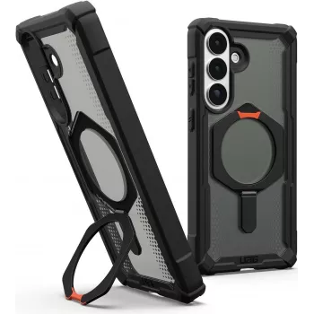 UAG Urban Armor Gear Plasma XTE Maciņš ar Statīvu un Magnētu Moduli | Samsung Galaxy S26+ | Melns/oranžs