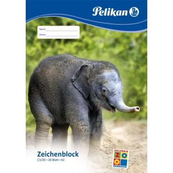 Pelikan 224840 zīmēšanas papīra bloks, 20 lapas