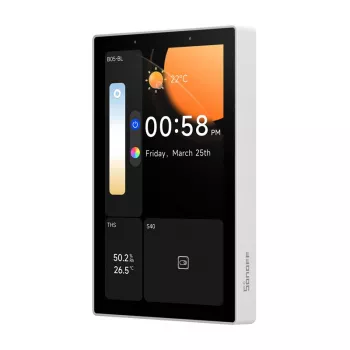 Viedais vadības panelis Sonoff NSPanel Pro — Wi‑Fi, Bluetooth, Zigbee, sienas viedās mājas interfeiss