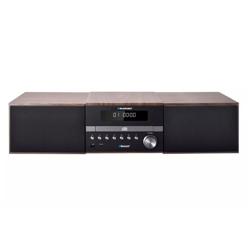 Blaupunkt mikro sistēma ar Bluetooth, CD/MP3, USB, AUX, RDS/ID3 tag, pulksteni un modinātāju