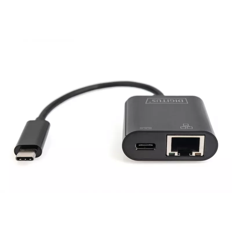 Digitus DN-3027 USB Type-C Gigabit Ethernet adapteris ar Power Delivery