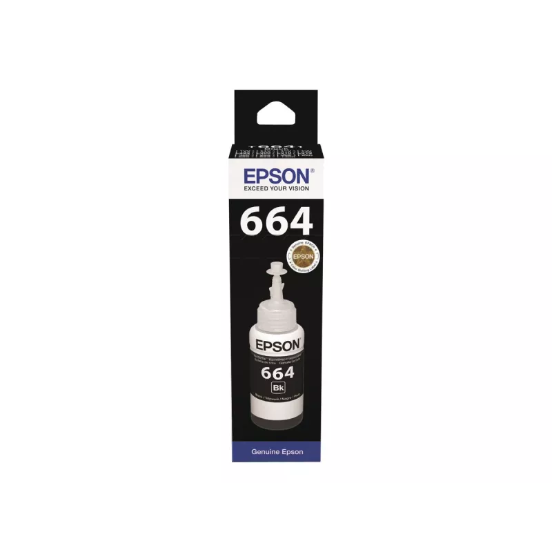 Epson T6641 tintes pudele 70ml Melna