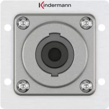 Speakon kontaktligzda Kindermann 7444000413 — 1 modulis, alumīnijs, 50×50 mm, 40 mm dziļums
