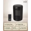 Keramikas sildītājs ar ventilatoru Mill FH1500BLACK 1500 W telpām līdz 22 m², melns