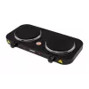 Mesko Home MS 6509 melnā elektriskā plīts virsma, 2 zonu noslēgtais disks