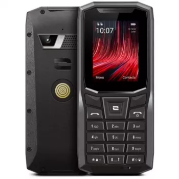 Crosscall Core-S5 mobilais telefons, 2.4 collu, 4G, divas SIM, melns