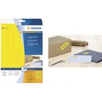 Pašlīmējošās printera etiķetes HERMA Krāsainās etiķetes A4 70x37 mm zaļš papīrs matēts 480 gab.