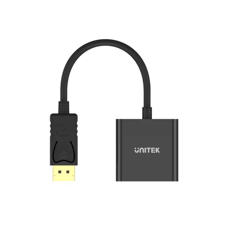 UNITEK Y-5118E DisplayPort uz VGA adapteris Melns Vīrišķais