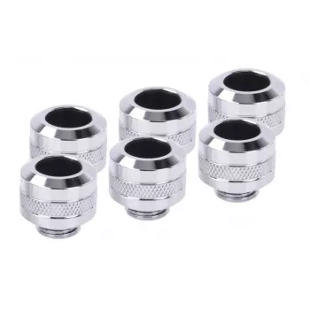 Savienotāju komplekts Alphacool 17474 — misiņš hromēts, Ø 22 mm, augstums 20 mm
