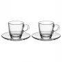 Kafijas moka komplekts BIALETTI Moka-Tassen Set Glass ISTITUZIONALE 2 Tases