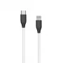 Silikona kabelis USB Type C - Lightning, 2m (Balts)