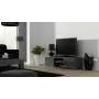 TV statīvs Cama Meble SOHO 140 — 1400×430×370 mm, pelēka virsma, pelēks rāmis