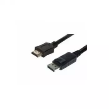 Video kabeļa adapteris Helos 118779 5 m DisplayPort–HDMI Melns