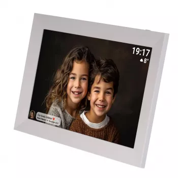Denver PFF-1012 digitālais foto rāmis Balts 25.6 cm (10.1 inch) Skārienekrāns Wi-Fi
