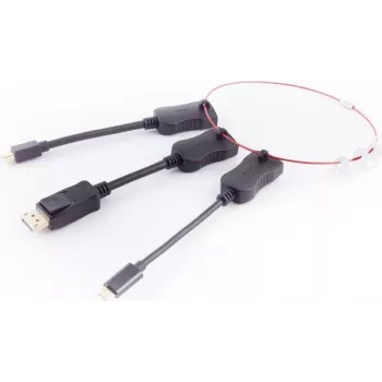Adapteru komplekts ShiverPeaks 10-01020 — HDMI-A uz DisplayPort / Mini DisplayPort / USB-C