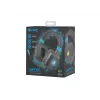 Vadu spēļu austiņas Fury NFU-1584 ar buma mikrofonu, apvalka tipa, 98 dB, 15–25000 Hz, 2 m kabelis, USB un 3,5 mm, zila