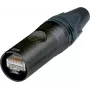 Neutrik RJ45 etherCON CAT6 A savienotāja spraudnis, taisns, 8P8C, melns NE8MX6-B (1 gab.)